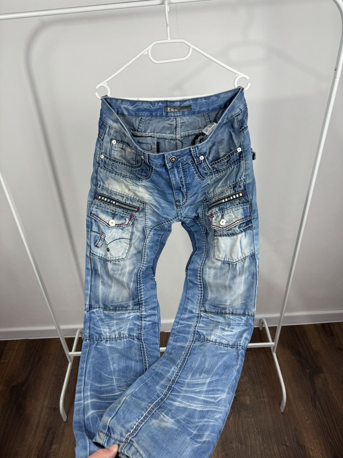 Other Kosmo Lupo Y2K Biker Cargo Jeans Moto Denim Pants W32 Size US 32 / EU 48 - 10 Thumbnail