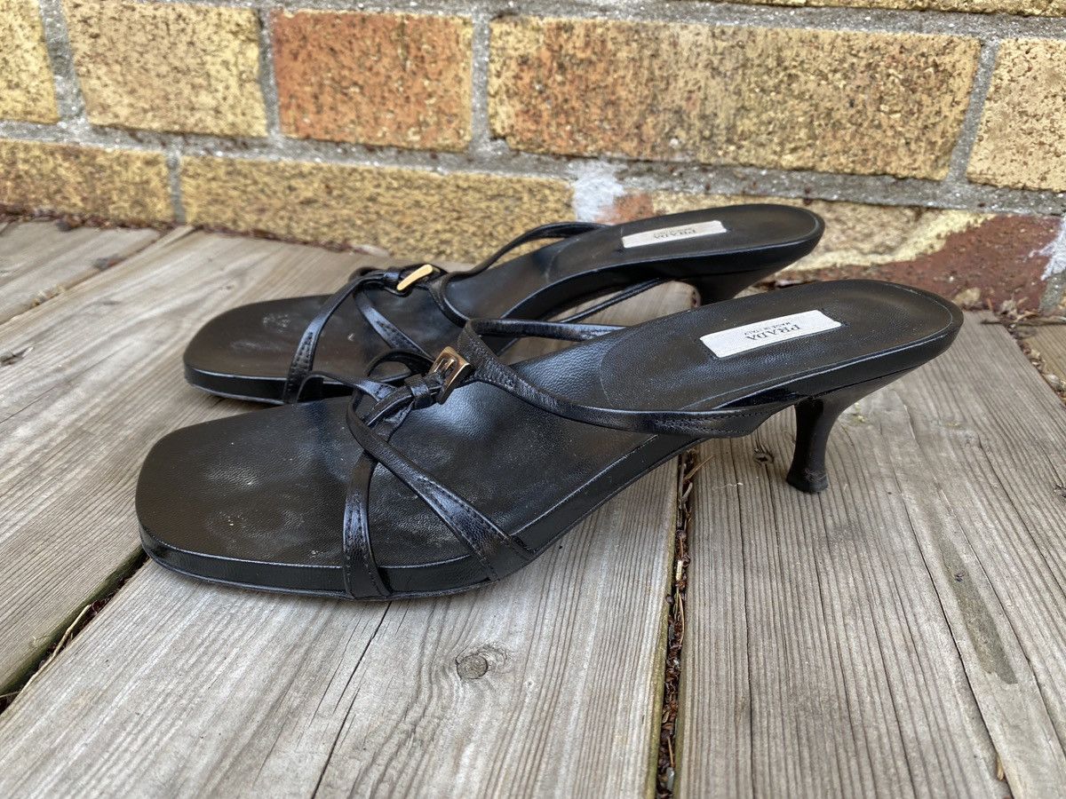 Prada Vintage Prada Sling Back Heels Calzature Donna Black Size US 6 / IT 36 - 7 Thumbnail