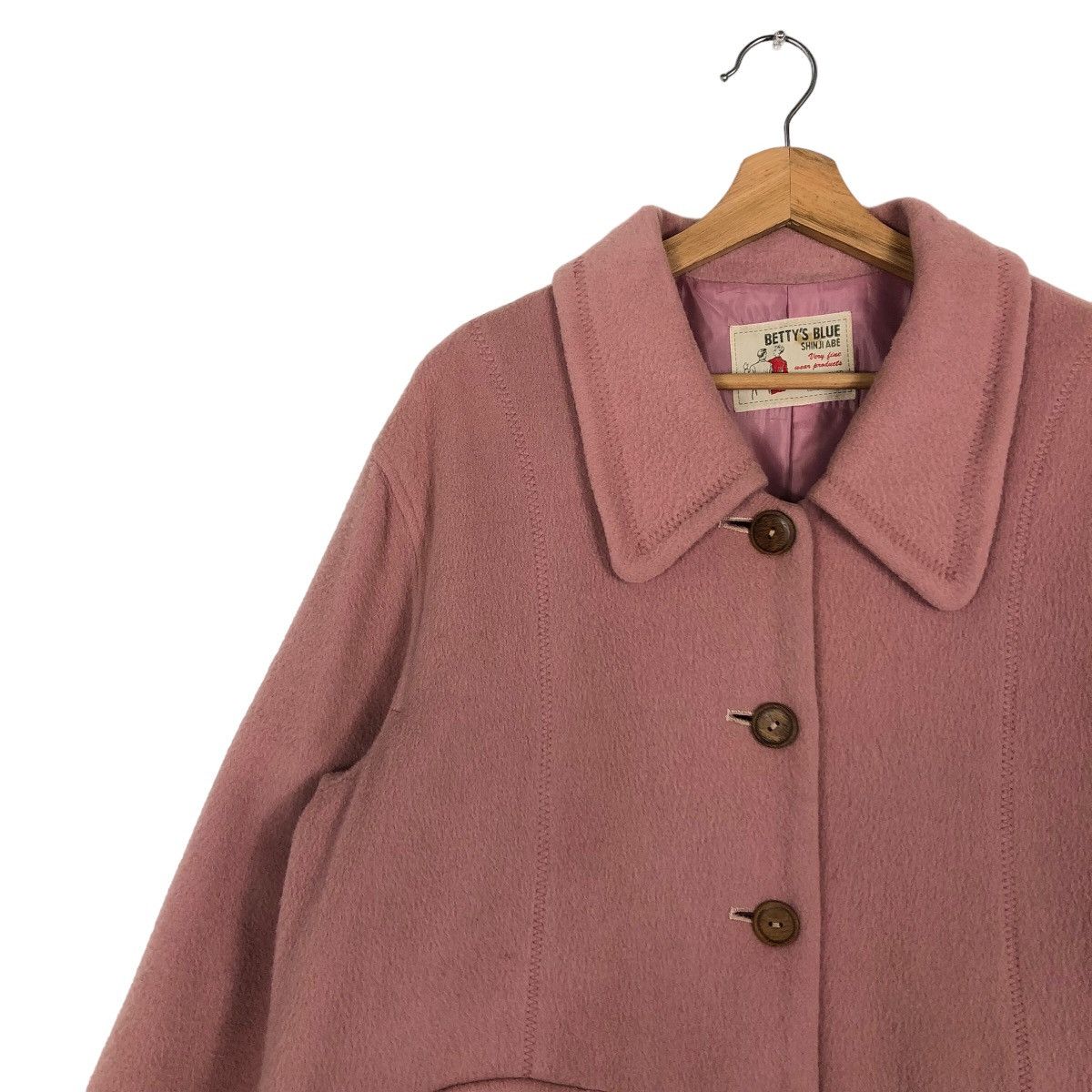 Japanese Brand 🔥Long Jacket Wool Betty’s Blue Japan Size US M / EU 48-50 / 2 - 6 Thumbnail
