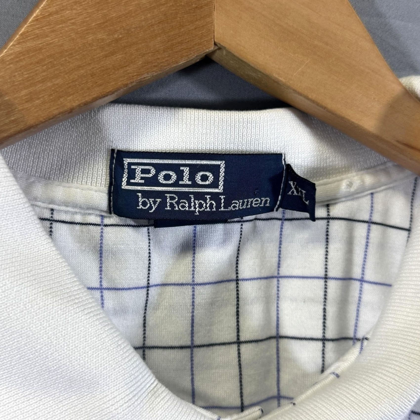 Polo Ralph Lauren Polo Ralph Lauren Polo Shirt Mens XL White Windowpane Check Embroidered Pony Size US XL / EU 56 / 4 - 5 Thumbnail