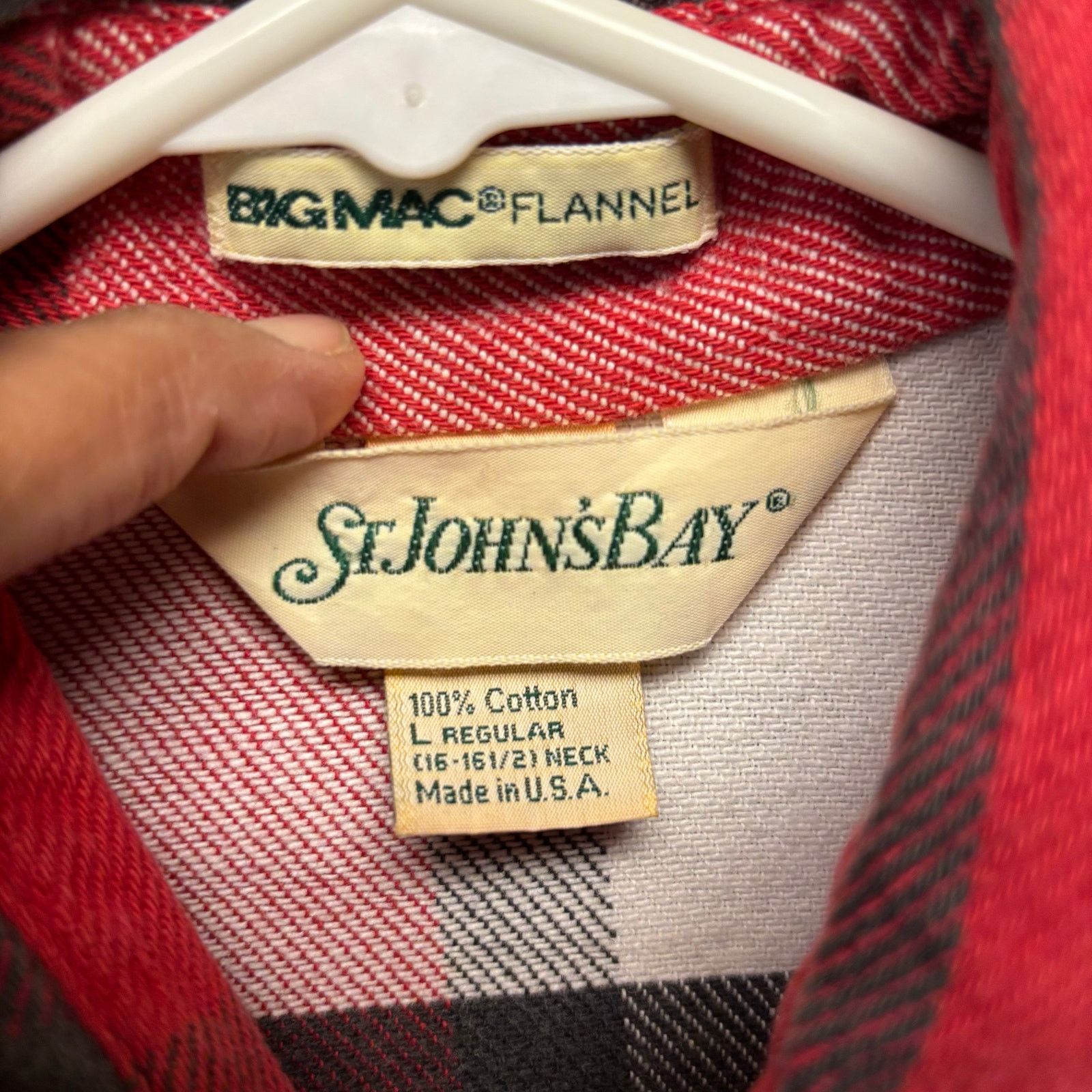 St. Johns Bay Vintage 80s St. John's Bay Plaid Shirt Big Mac Flannel USA Size US L / EU 52-54 / 3 - 7 Thumbnail