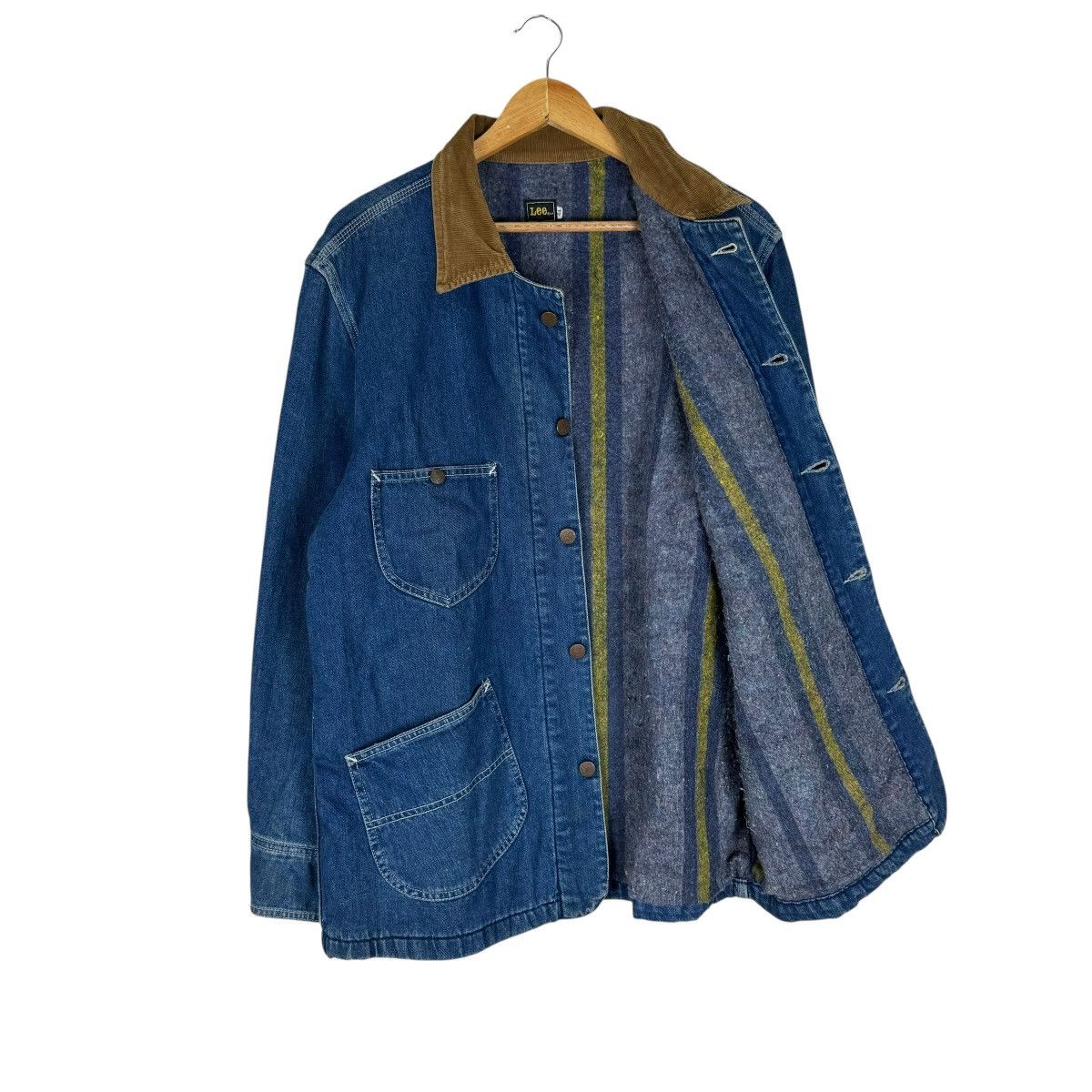 Lee ❄️LEE DENIM CORDUROY COLLAR WORKWEAR JACKET Size US L / EU 52-54 / 3 - 12 Thumbnail