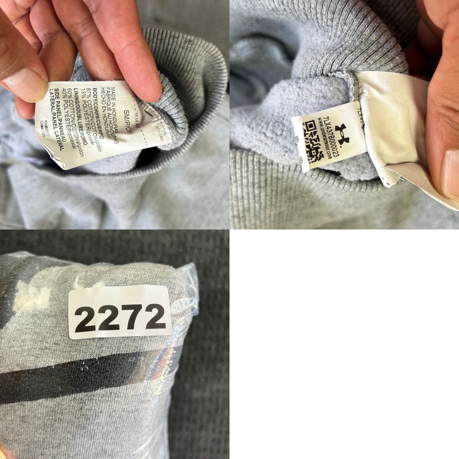 Under Armour Under Armour Project Rock Hoodie S Men's Gray Pullover Hooded Lightweight Pockets Logo Size US S / EU 44-46 / 1 - 8 Thumbnail