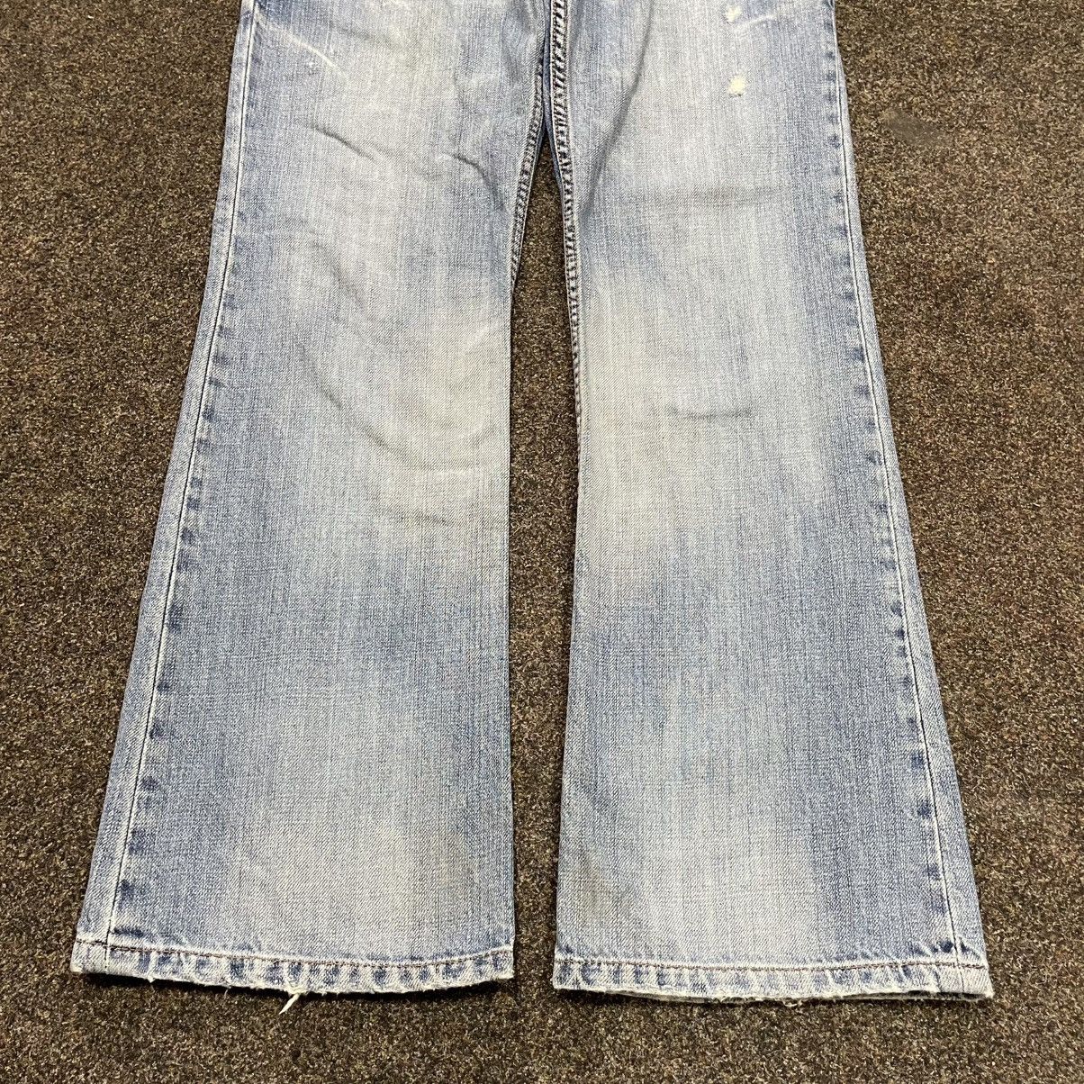 Vintage Vintage Y2K Baggy Wide Leg Distressed Jeans Skater Logo 28 Size US 28 / EU 44 - 5 Thumbnail