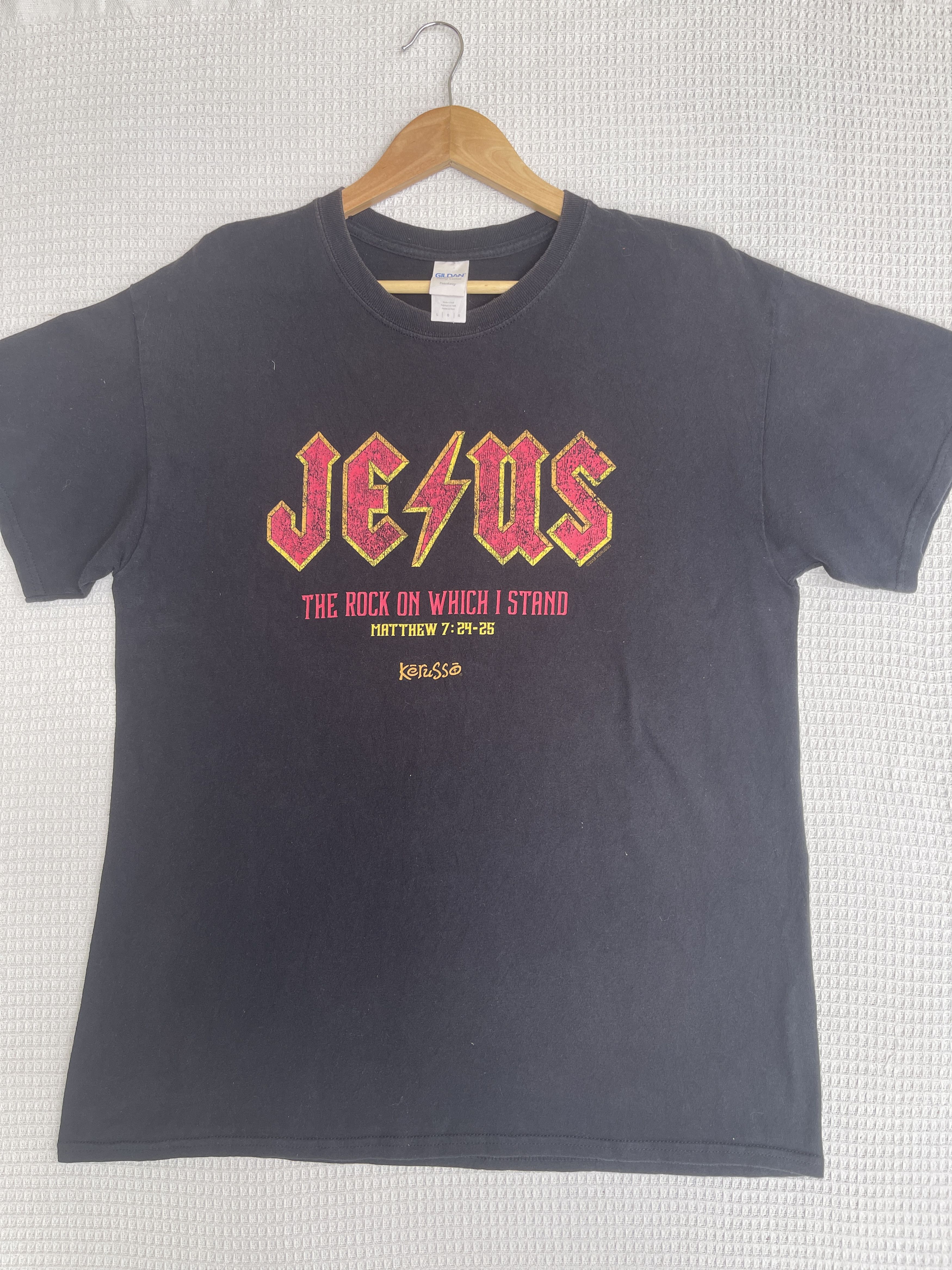 Band Tees Last Drop🔥Rare🔥Vintage JESUS T-Shirt Size US L / EU 52-54 / 3 - 7 Thumbnail