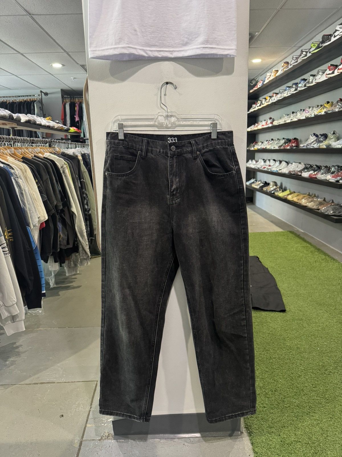 Half Evil Half Evil Black Baggy Jeans Size US 30 / EU 46 - 1 Thumbnail