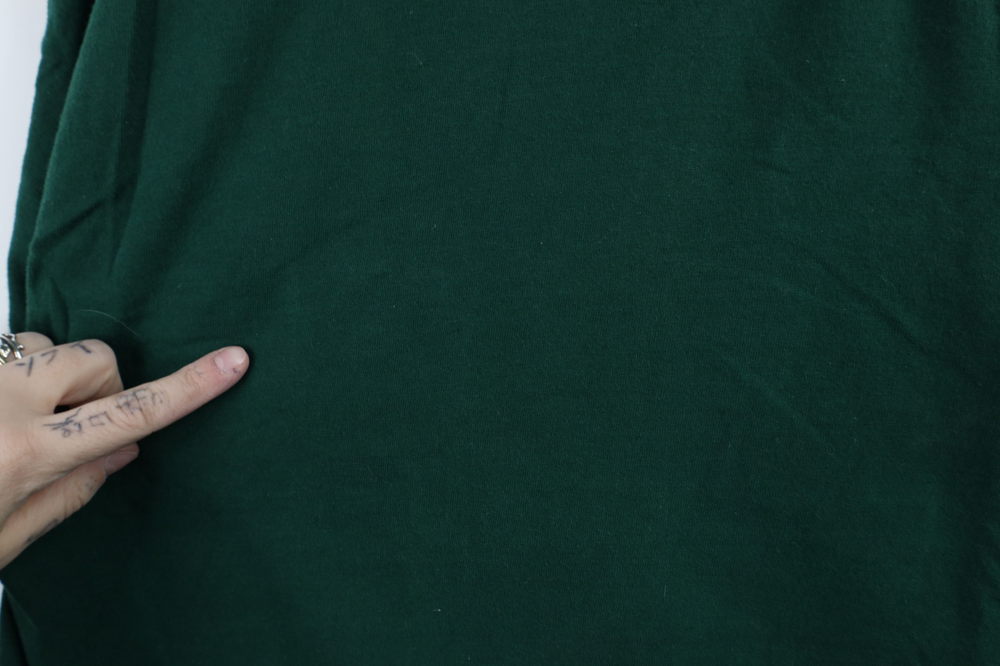 Vintage Vintage 90s Streetwear Short Sleeve T-Shirt Green Cotton Size US XXL / EU 58 / 5 - 4 Thumbnail