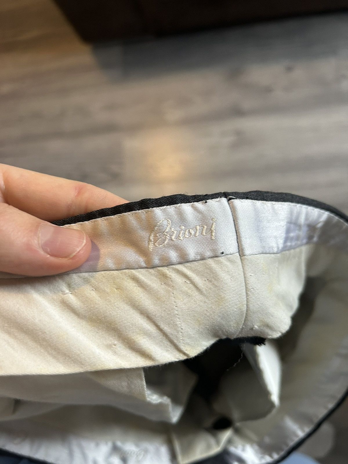 Brioni Grey Wool Pleat Pants Size US 33 - 8 Thumbnail