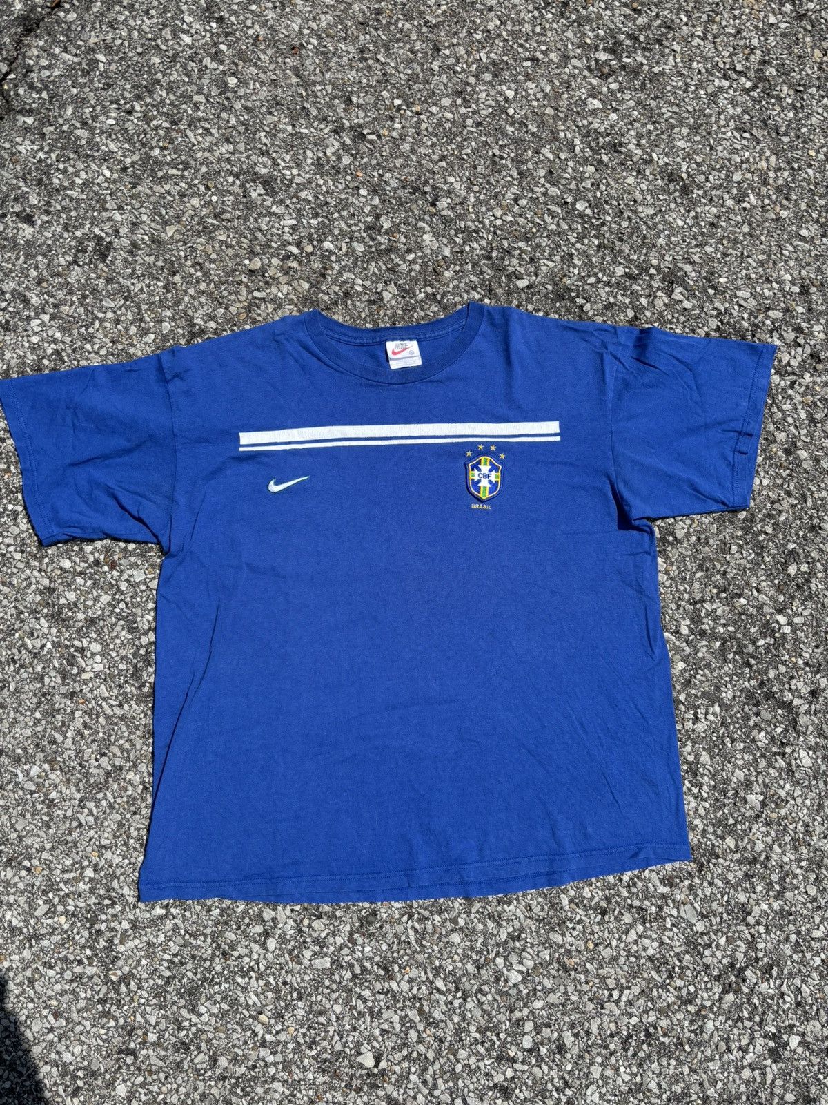 Nike Vintage Brazil Football/Soccer Tee Size US XL / EU 56 / 4 - 1 Thumbnail