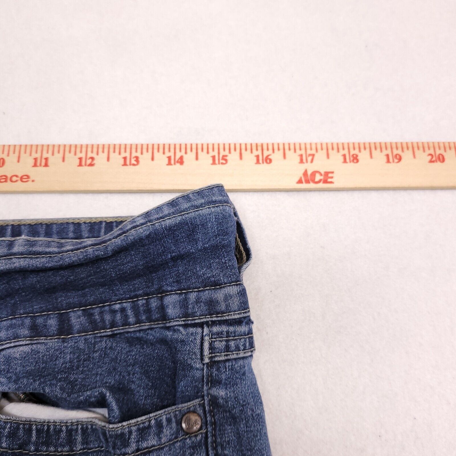 Lee Lee One True Fit Button Zip Denim Jeans Women Size 9/10 Blue Size 32" / US 10 / IT 46 - 8 Thumbnail