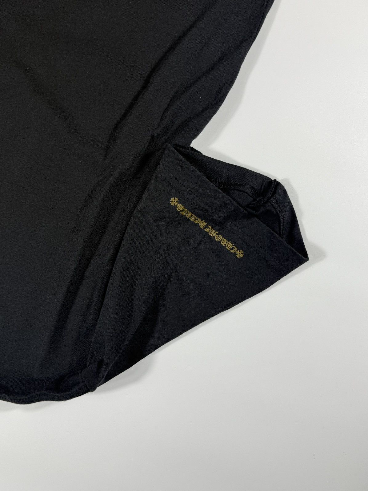 Chrome Hearts 🔥Chrome Hearts Black Gold Script Tee🔥 Size US L / EU 52-54 / 3 - 11 Thumbnail