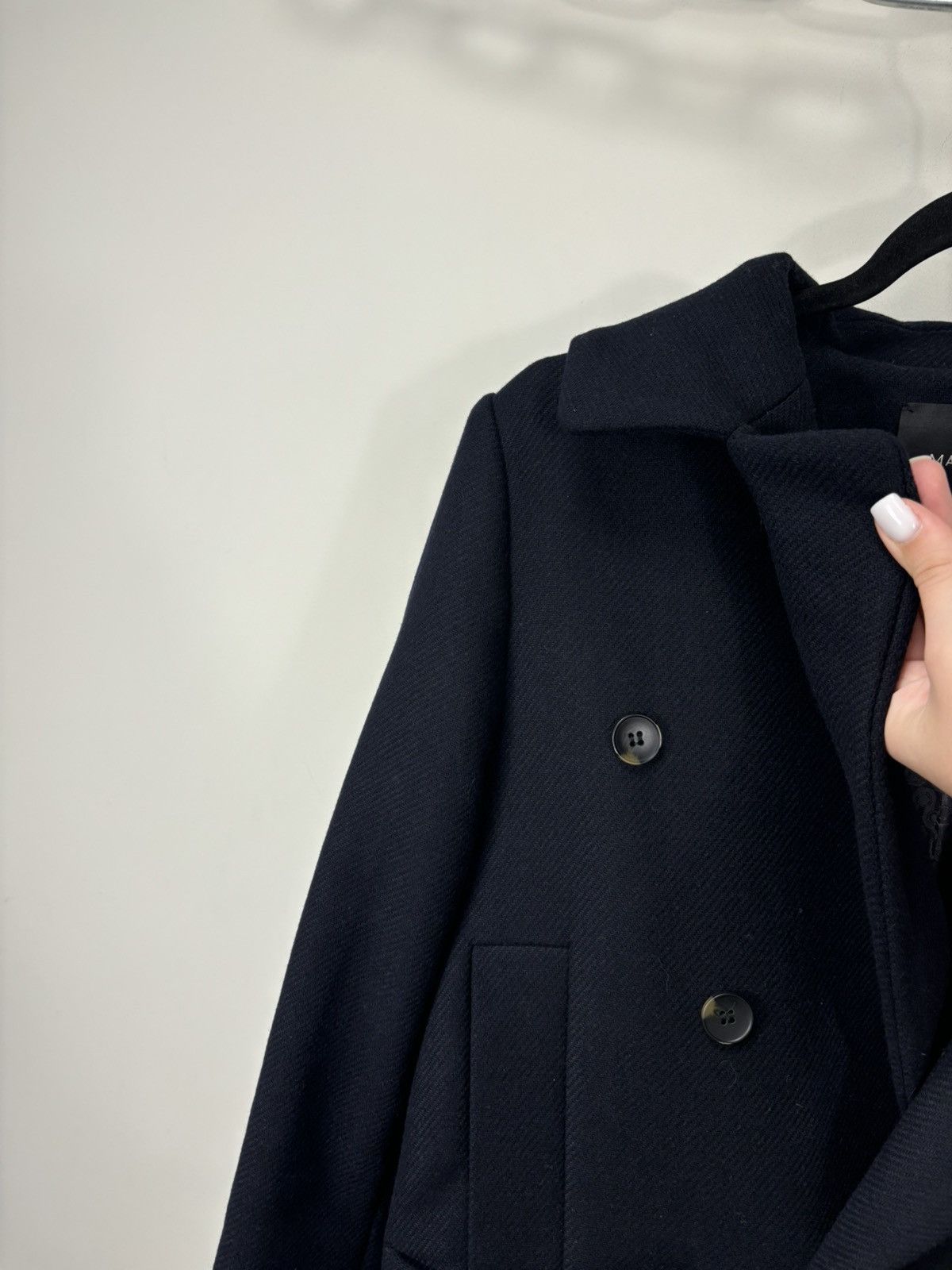 Other Maison Lener Women’s Navy Wool Blend Double Breasted Peacoat Size S / US 4 / IT 40 - 6 Thumbnail