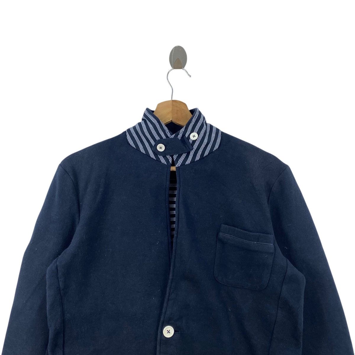 Japanese Brand BEAMS HEART Japanese Brand Multi Pockets Navy Coat Size US S / EU 44-46 / 1 - 2 Thumbnail