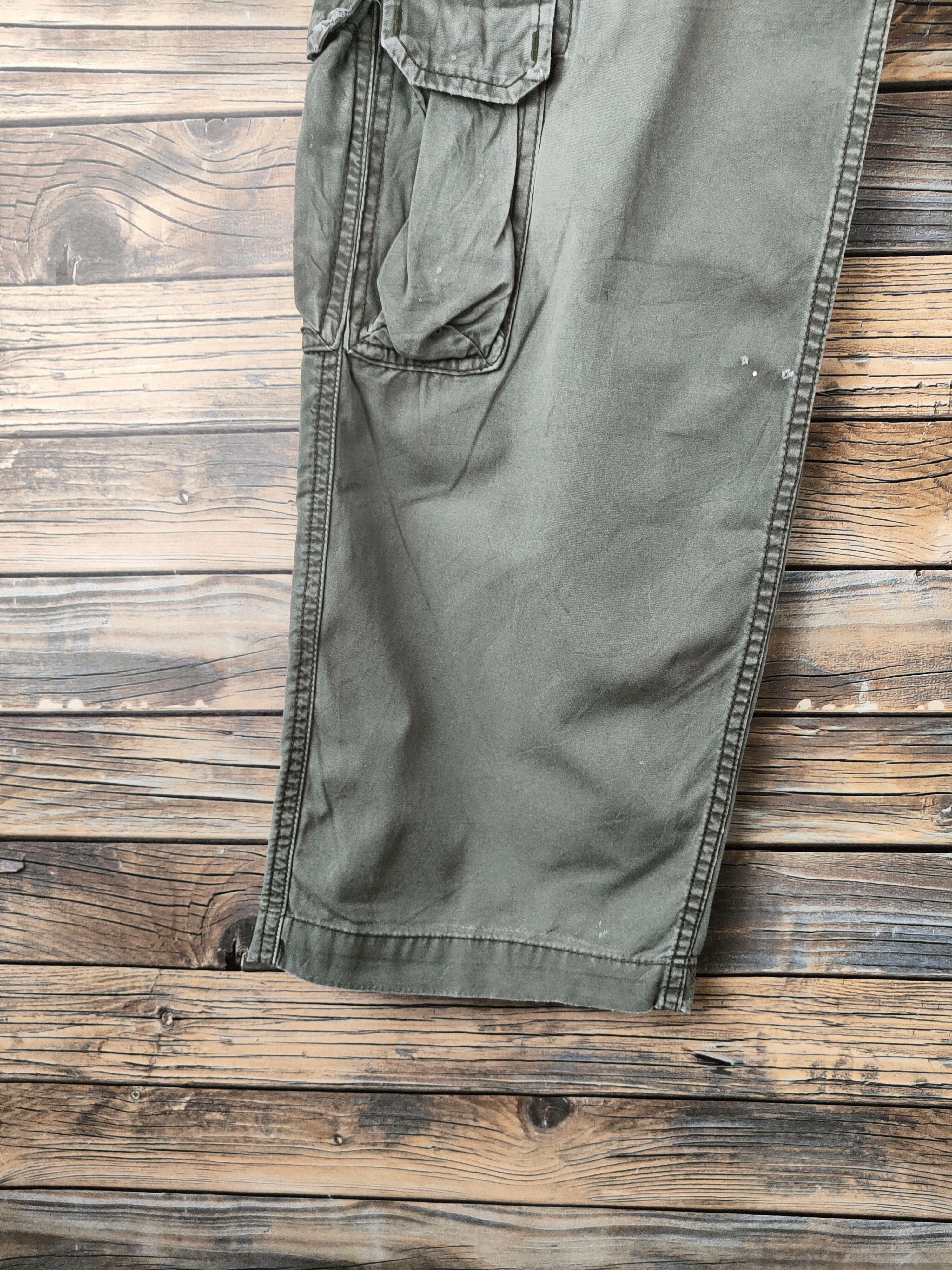 Alpha Industries DL Alpha Industries Green Multipocket Cargo Pants #46-833 Size US 33 - 4 Thumbnail