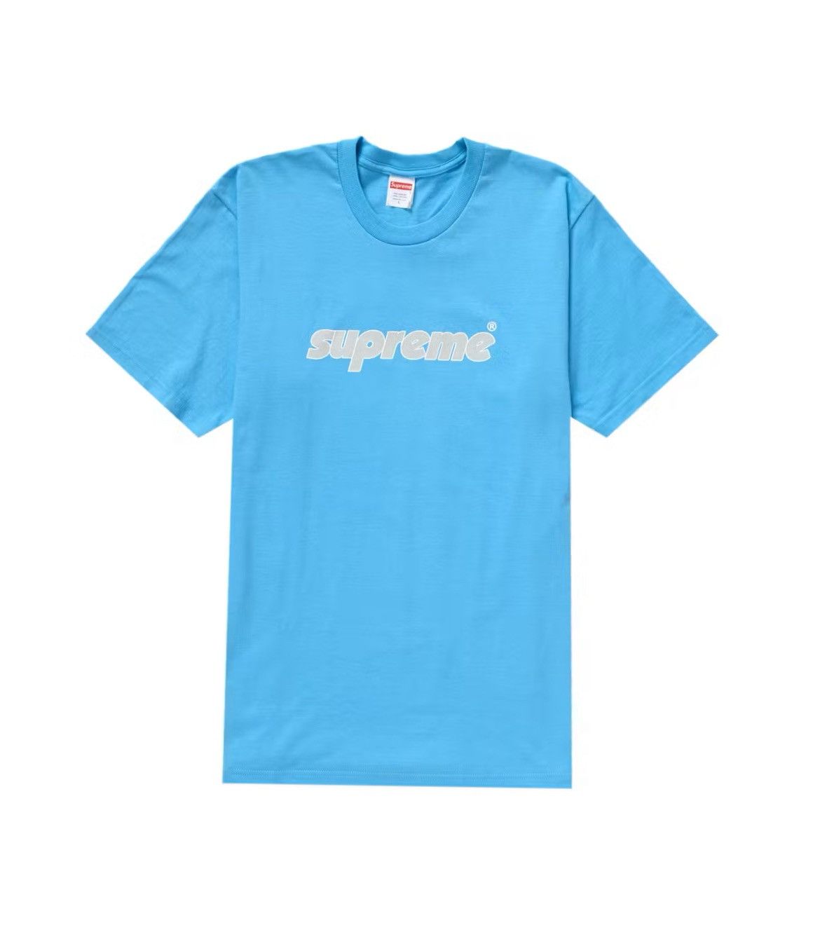 Supreme Supreme Pinline Logo Tee Shirt Bright Blue SS24 Size Small Size US S / EU 44-46 / 1 - 1 Thumbnail