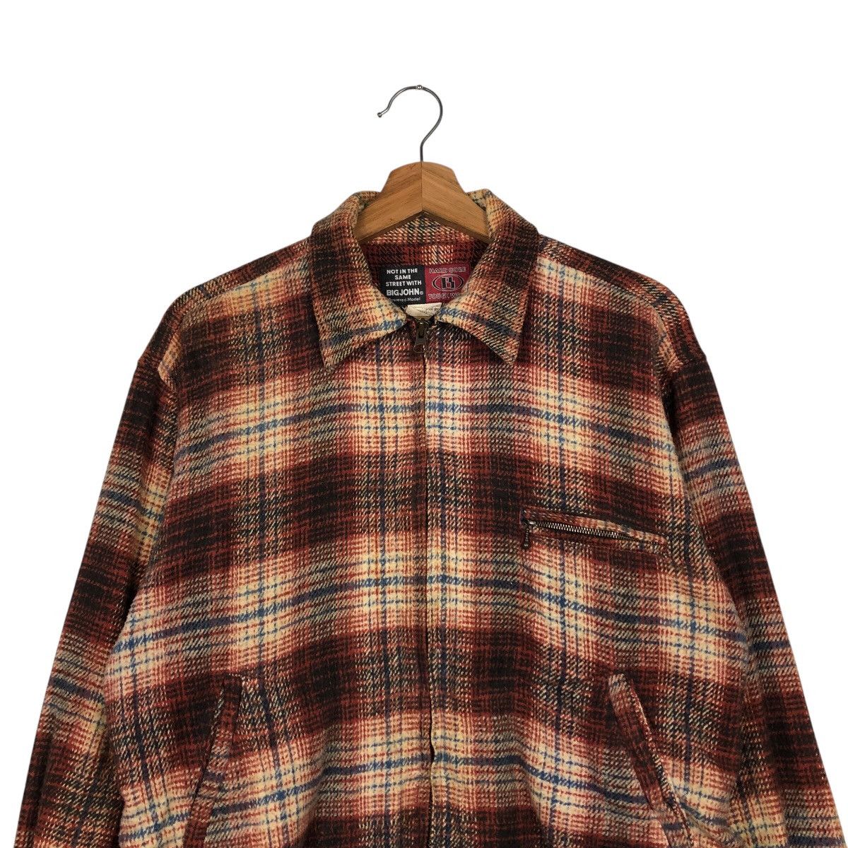 Japanese Brand 📌Hard Core Tough Wear Big John Zipper Worker Jacket Tartan Size US M / EU 48-50 / 2 - 4 Thumbnail