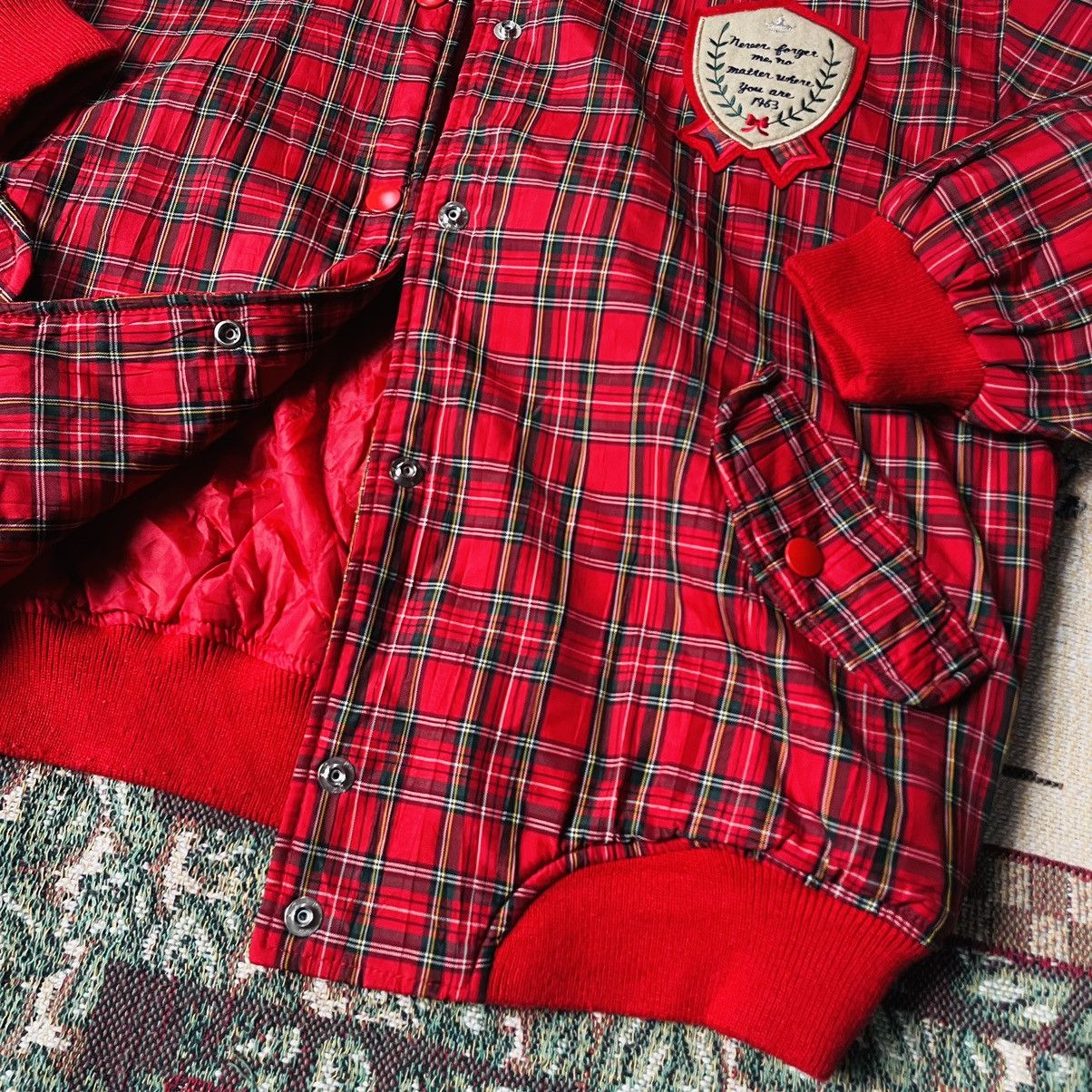 Vintage Y2K Check Paid Bomber Jacket Size US S / EU 44-46 / 1 - 4 Thumbnail
