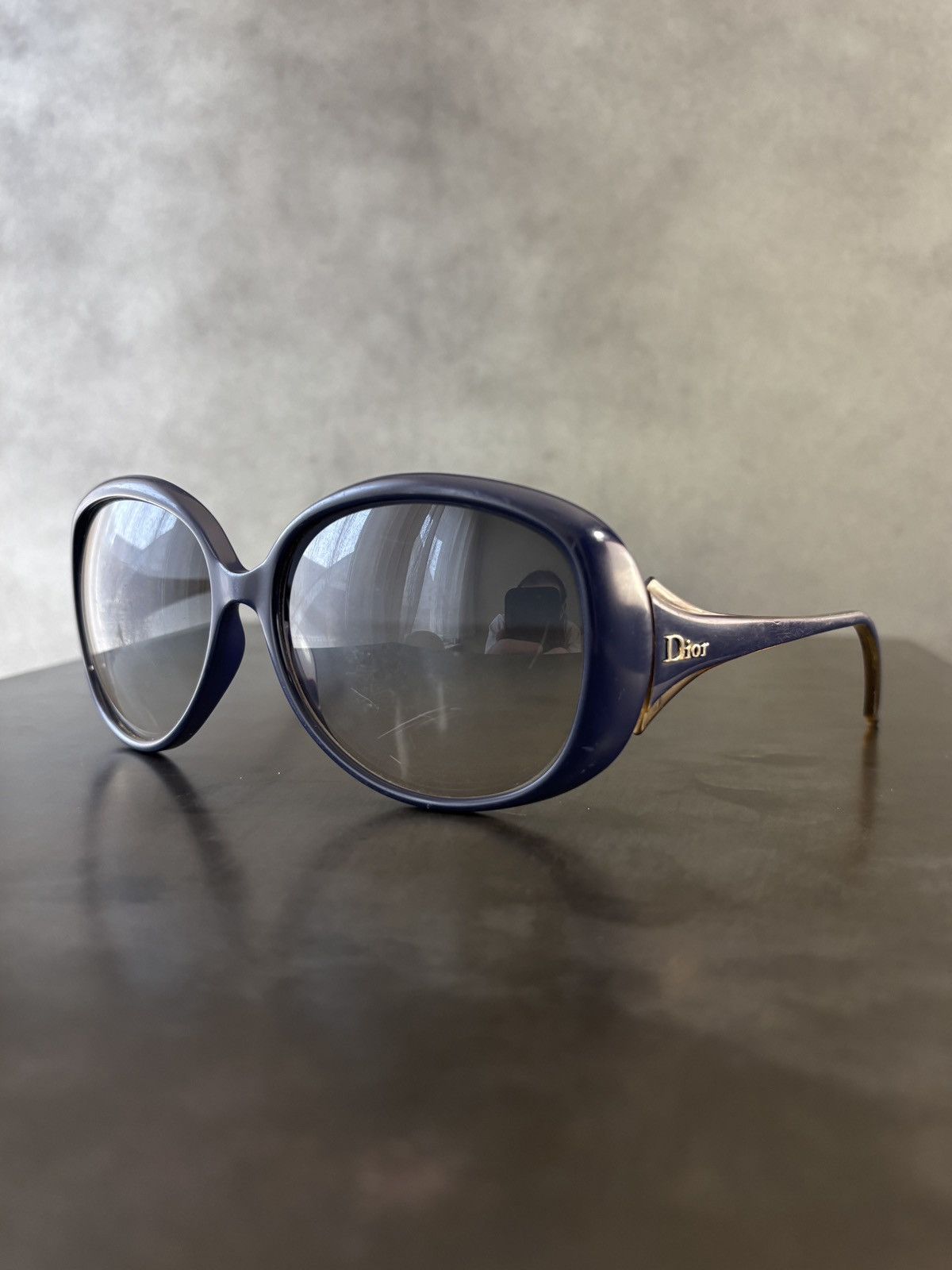 Dior Cocotte Sunglasses Blue Oversized Christian Dior Frames