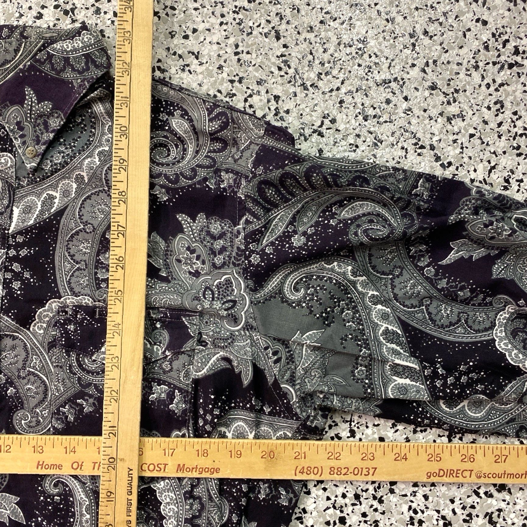 Wrangler VINTAGE Wrangler Shirt Mens 16x34 Medium Paisley Western Purple 90s USA Size US M / EU 48-50 / 2 - 3 Thumbnail