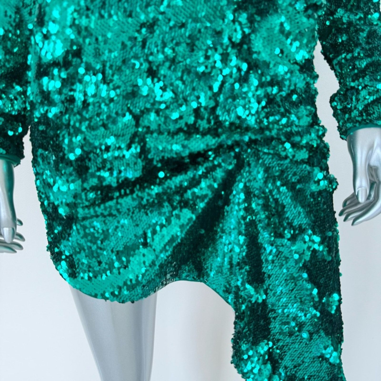 Pinko NWT!!! PINKO women sequins green dress size S Retail 448$ Size S / US 4 / IT 40 - 5 Thumbnail