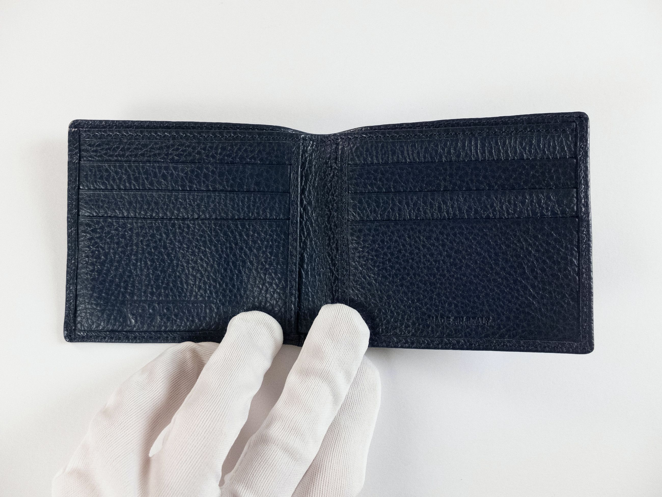 Other FRAGIACOMO Milano navy blue leather bifold wallet Size ONE SIZE - 4 Thumbnail