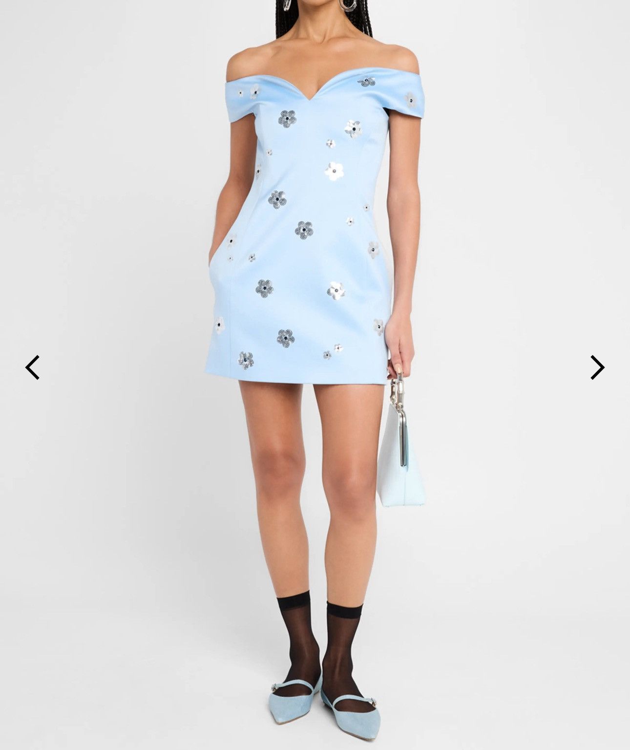 Marc Jacobs Marc Jacobs Daisy Sequined Off The Shoulder Mini Dress Size XS / US 0-2 / IT 36-38 - 1 Thumbnail
