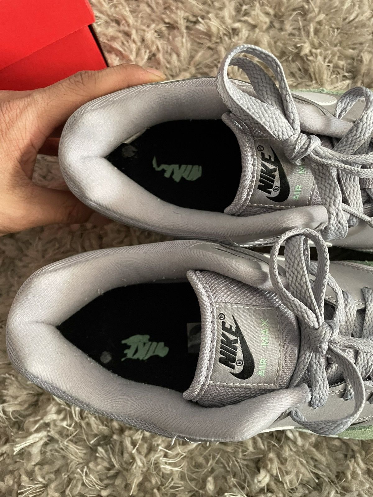 Nike Nike Air Max 1 Atmosphere Grey Fresh Mint Size US 11 / EU 44 - 10 Thumbnail