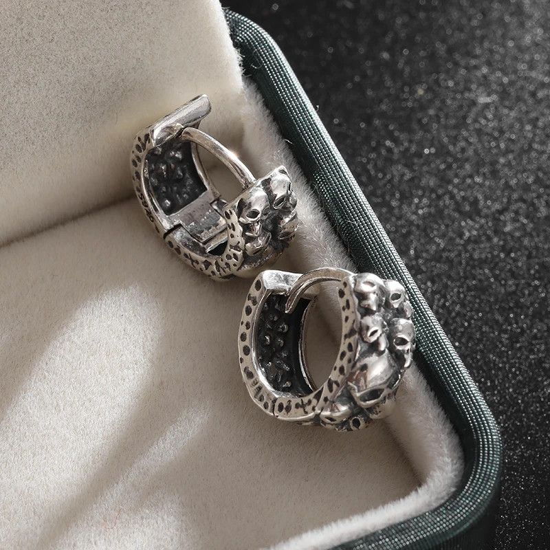 Jewelry × Vintage Gothic Skull Ghost Head Errings Size ONE SIZE - 4 Thumbnail