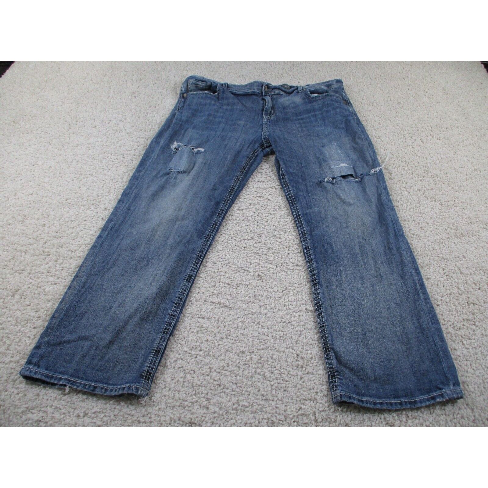 Buckle BKE Jeans Mens 46 Blue Denim Logo Seth Cotton Blend Buckle ...