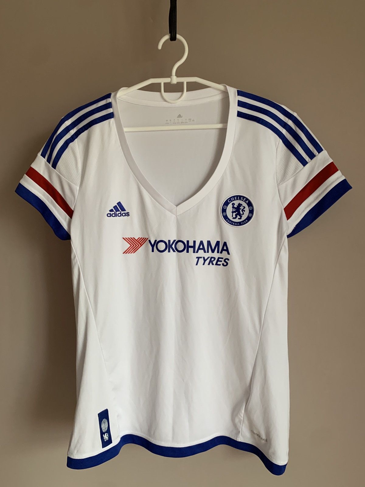 Adidas Womens Chelsea London Away Football Shirt Adidas Soccer Sz L Size L / US 10 / IT 46 - 1 Thumbnail