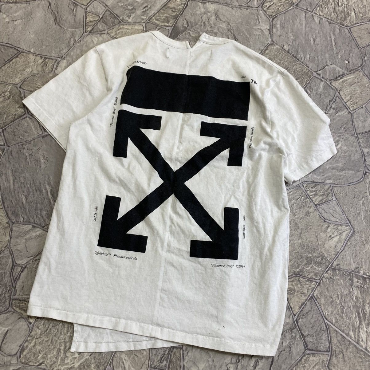 Off-White Off White Logo T-Shirt “Temperature” / Black Size US M / EU 48-50 / 2 - 2 Thumbnail
