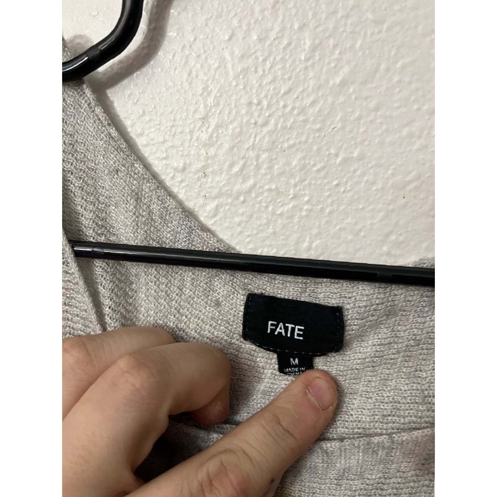 Vintage FATE Sweater Shirt Womens Medium Gray Scoop Neck Long Sleeve Pullover All Seasons Regular Size M Womens Size M / US 6-8 / IT 42-44 - 3 Thumbnail