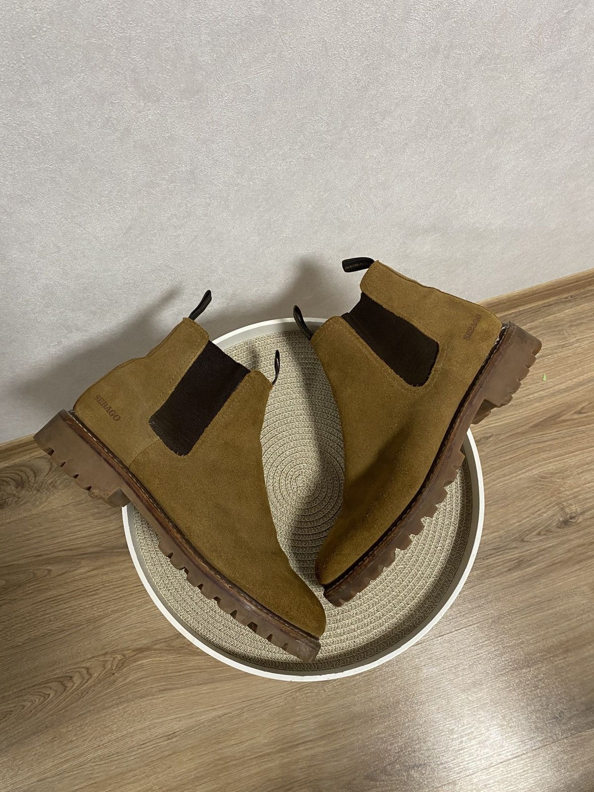 Sebago Sebago Brown Suede Chelsea Boots Size: 45 Size US 12 / EU 45 - 2 Thumbnail