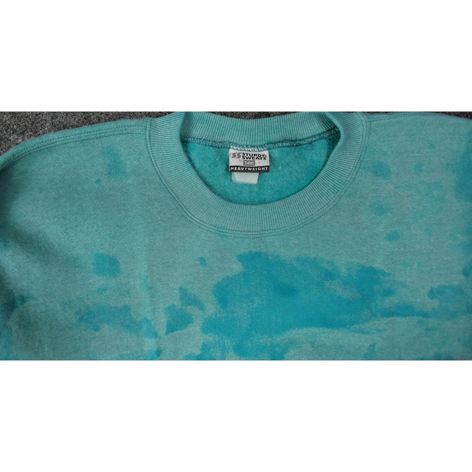 Lee Lee Vintage 90s Custom Bleach Cloud Wash Boxy Sweatshirt XXL Size US XXL / EU 58 / 5 - 9 Thumbnail