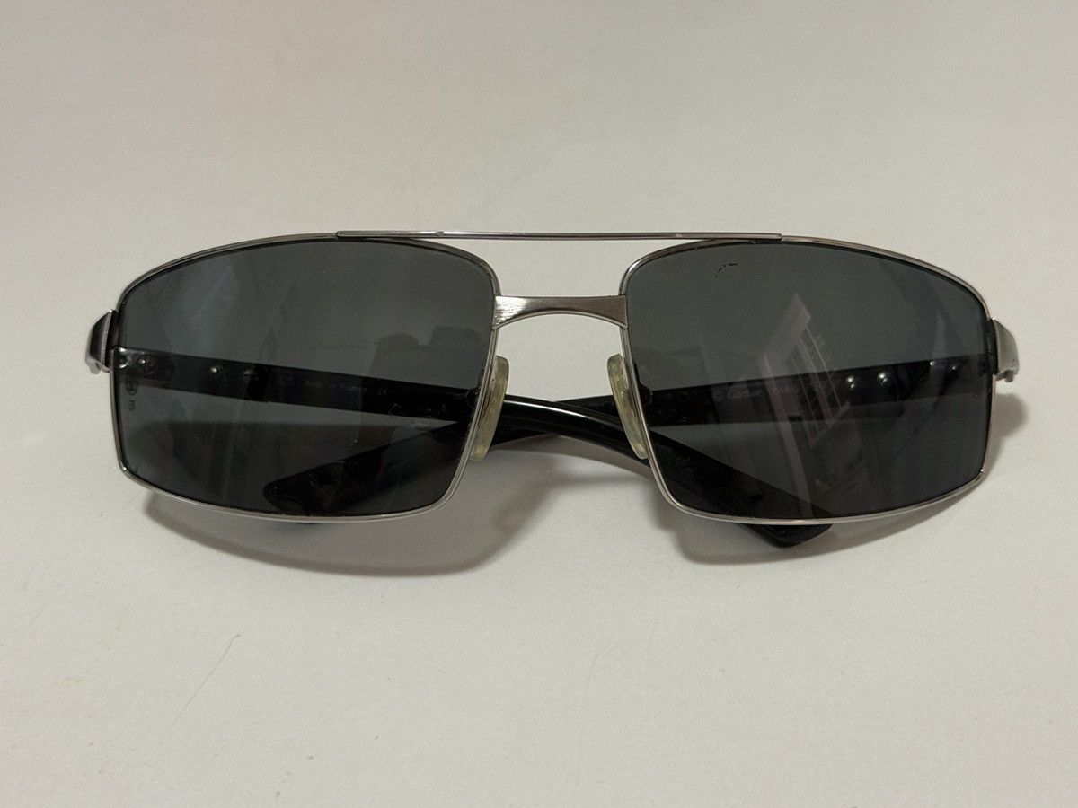 Cartier Cartier VINTAGE Rectangular Sunglasses Size 62-18-120 Size ONE SIZE - 1 Thumbnail