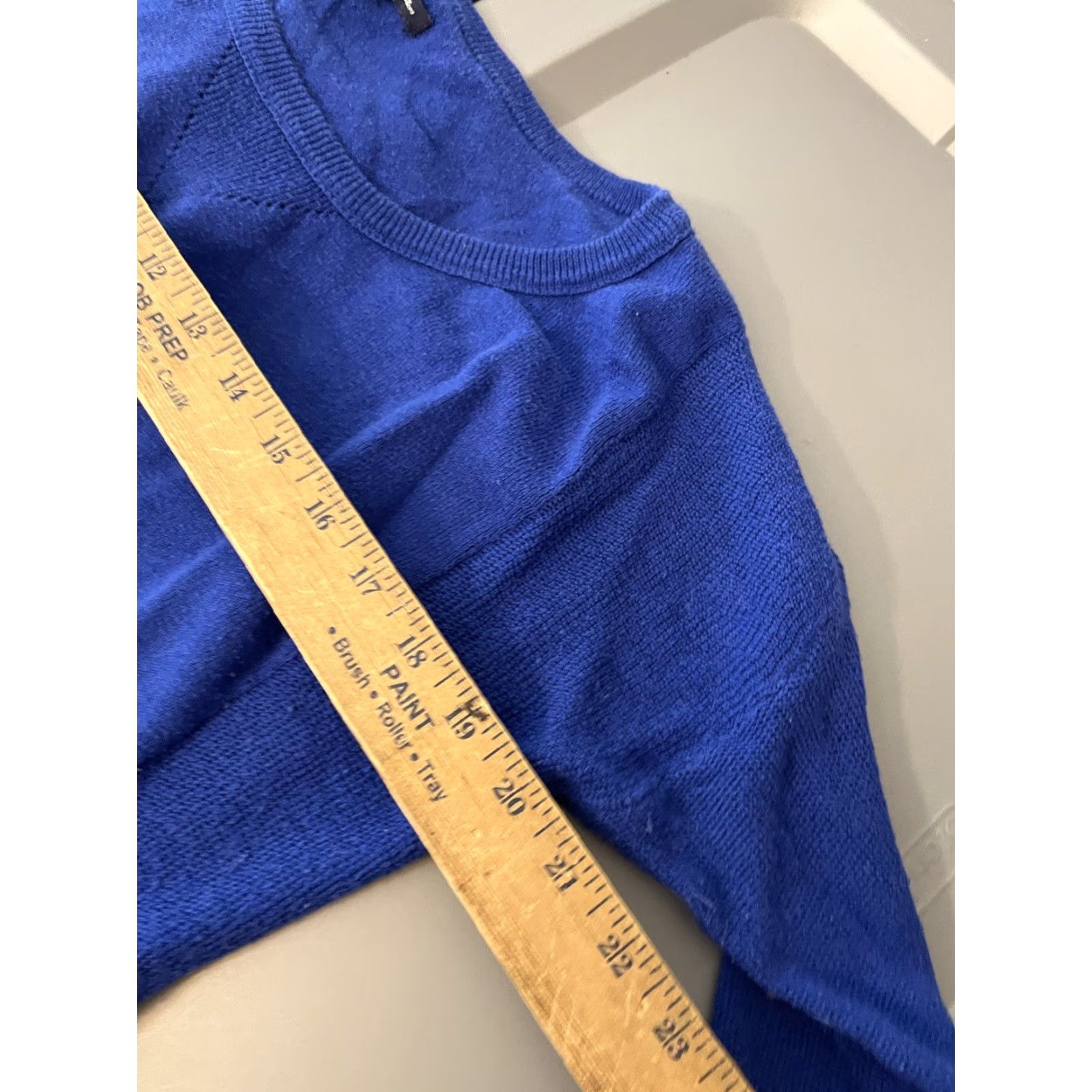 American Eagle Outfitters American Eagle Outfitters Shirt Womens M Blue Solid Crew Neck Long Sleeve Top Size M / US 6-8 / IT 42-44 - 5 Thumbnail