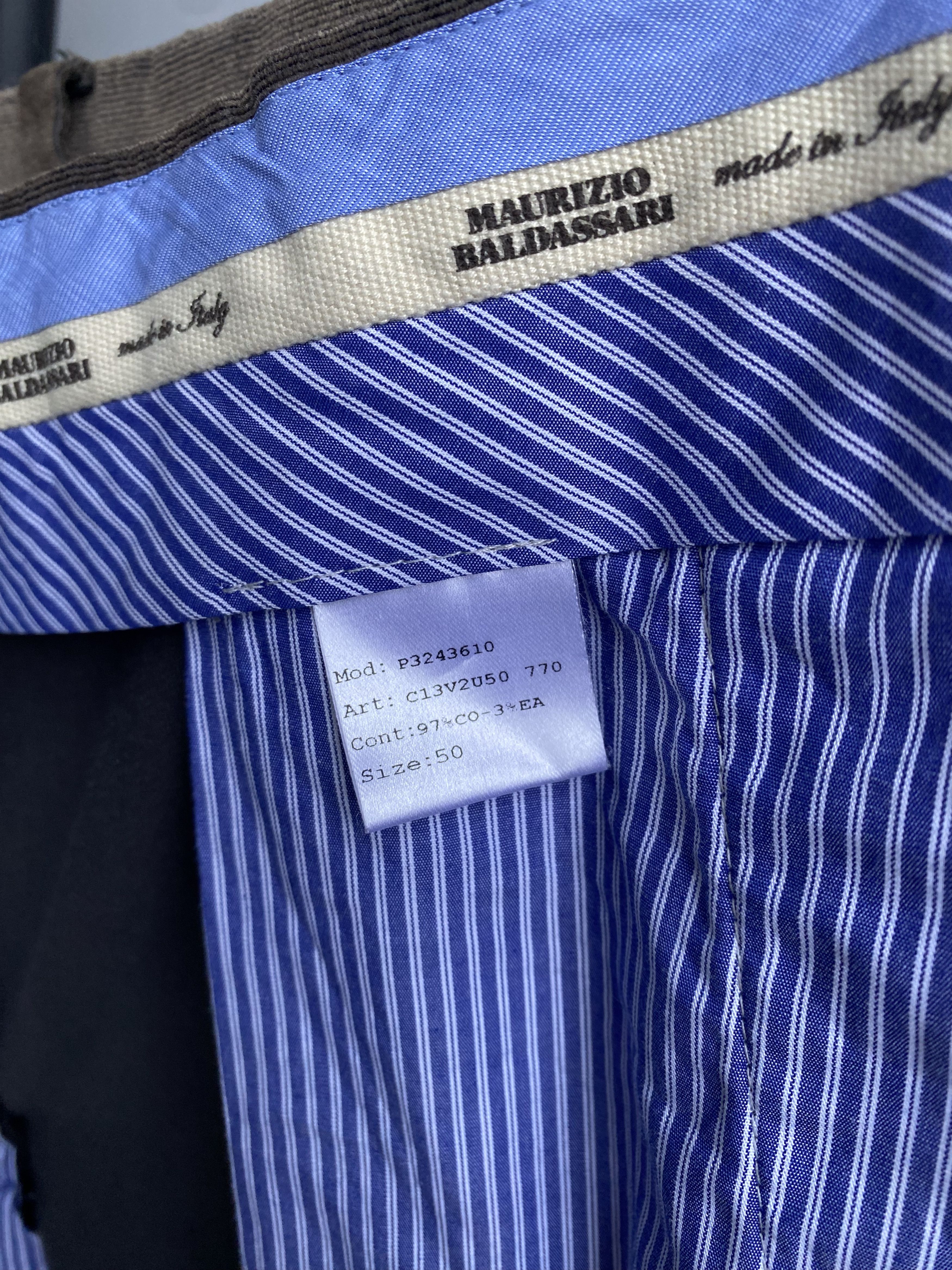 Maurizio Baldassari Maurizio Baldassari Corduroy Cropped Chino Trousers Size US 33 - 10 Thumbnail