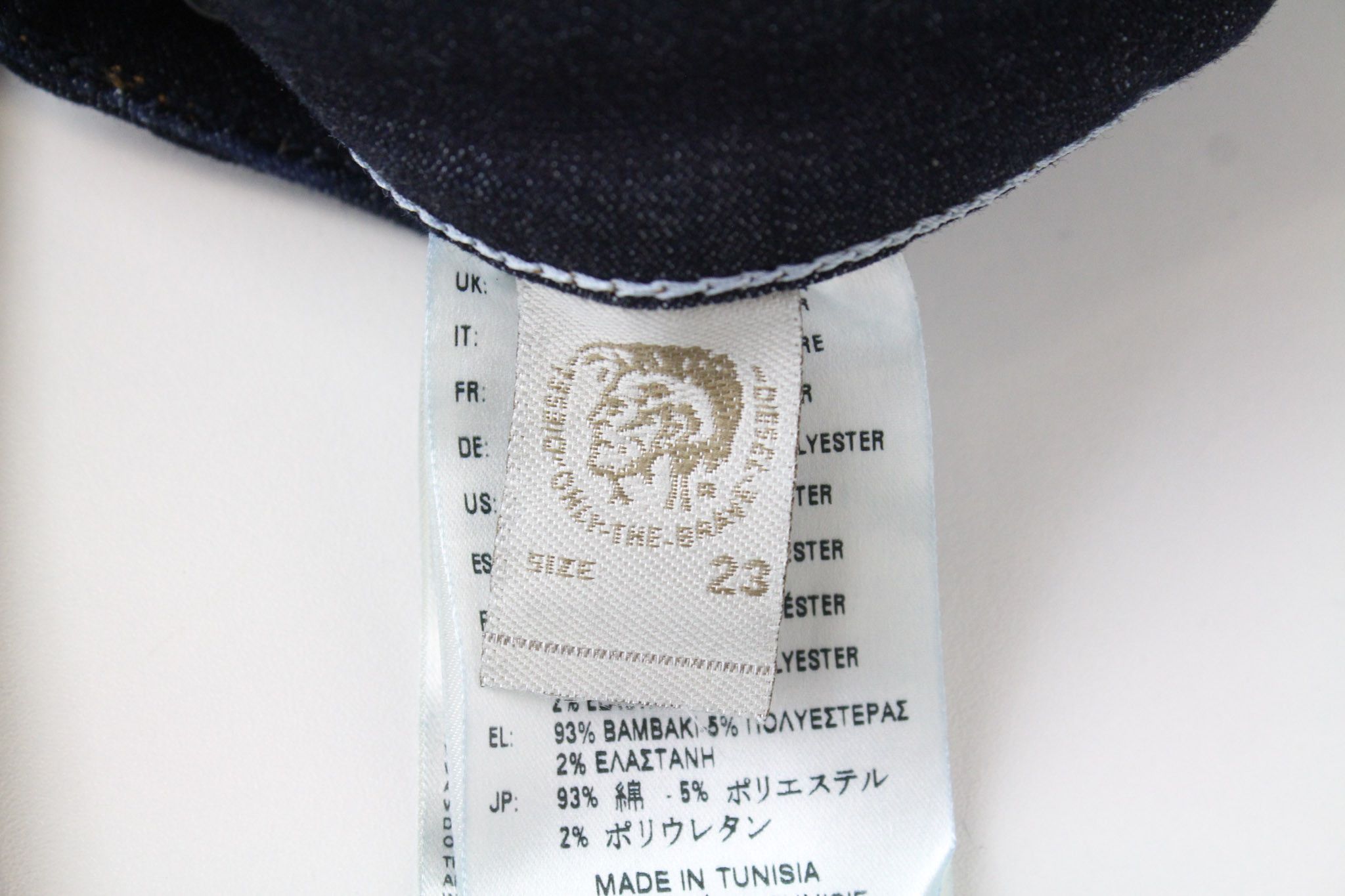 Diesel SKINZEE 0813C W23/L32 Blue Stretch Jeans 70468 Size 23" - 7 Thumbnail