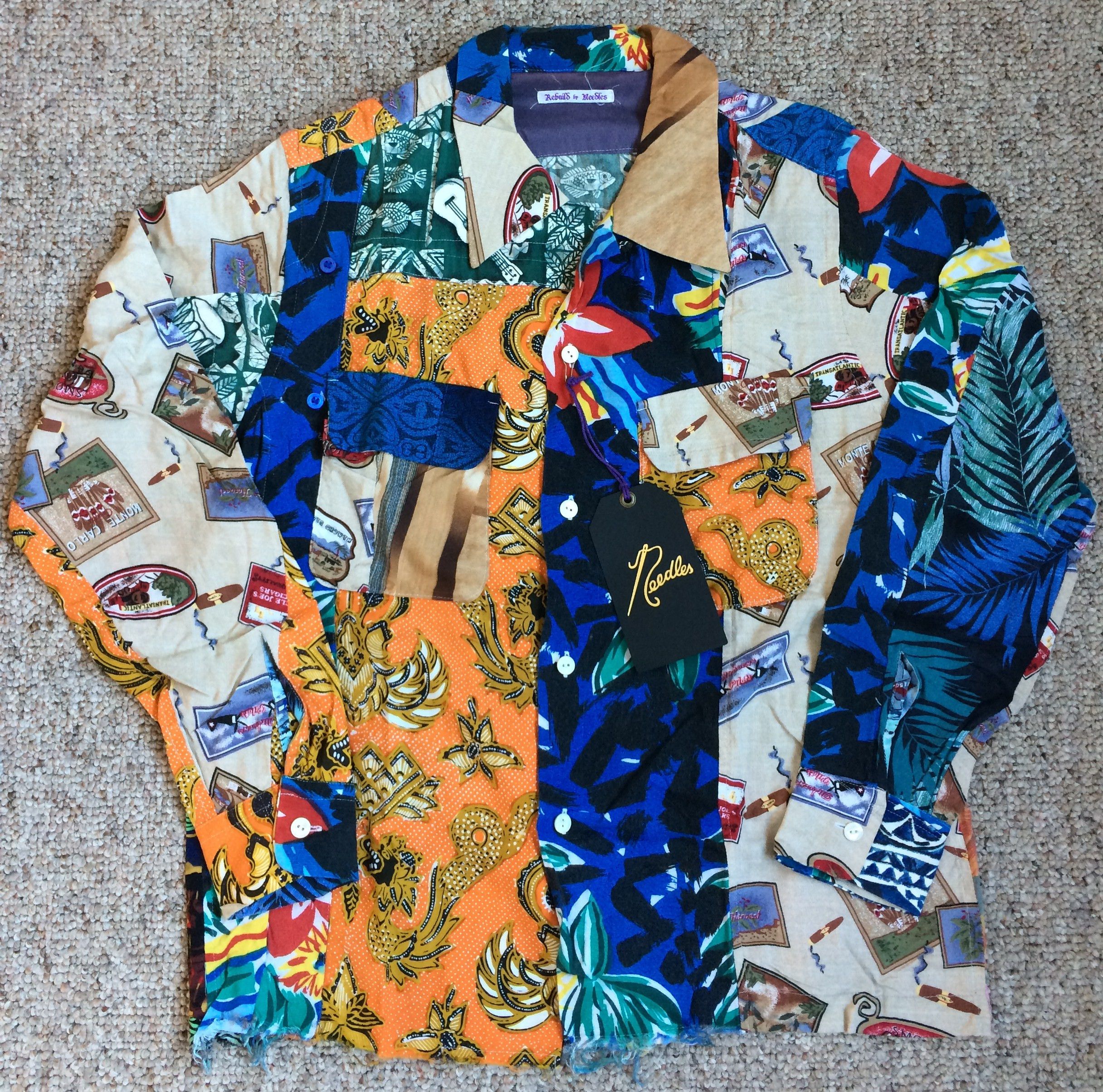 Needles NEW Rebuild by Needles Patchwork Button-Up Shirt Size US M / EU 48-50 / 2 - 1 Thumbnail