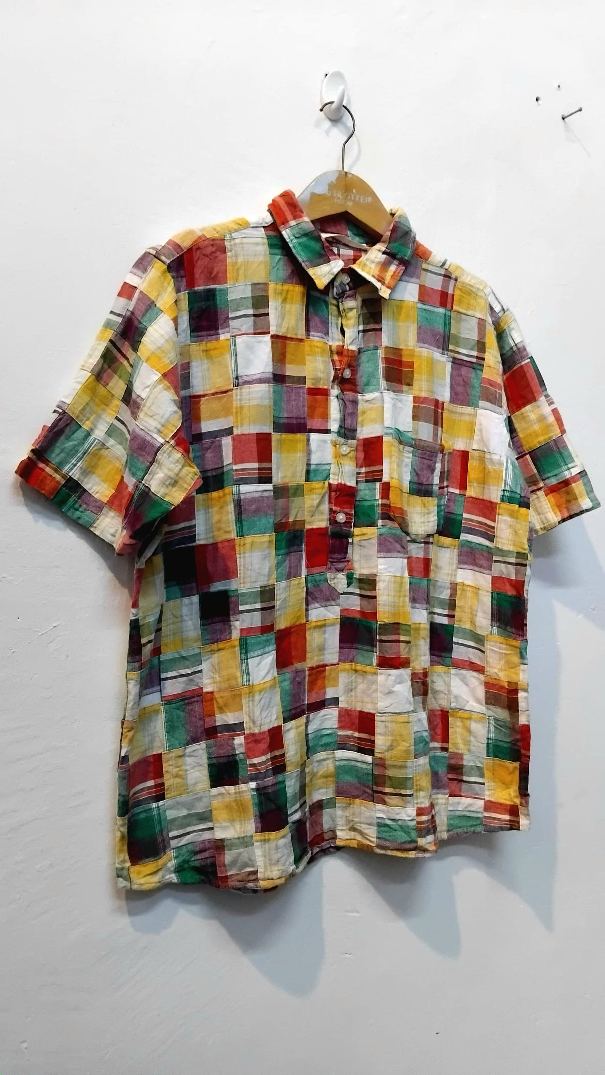 Japanese Brand Global work patchwork shirt Size US L / EU 52-54 / 3 - 2 Thumbnail