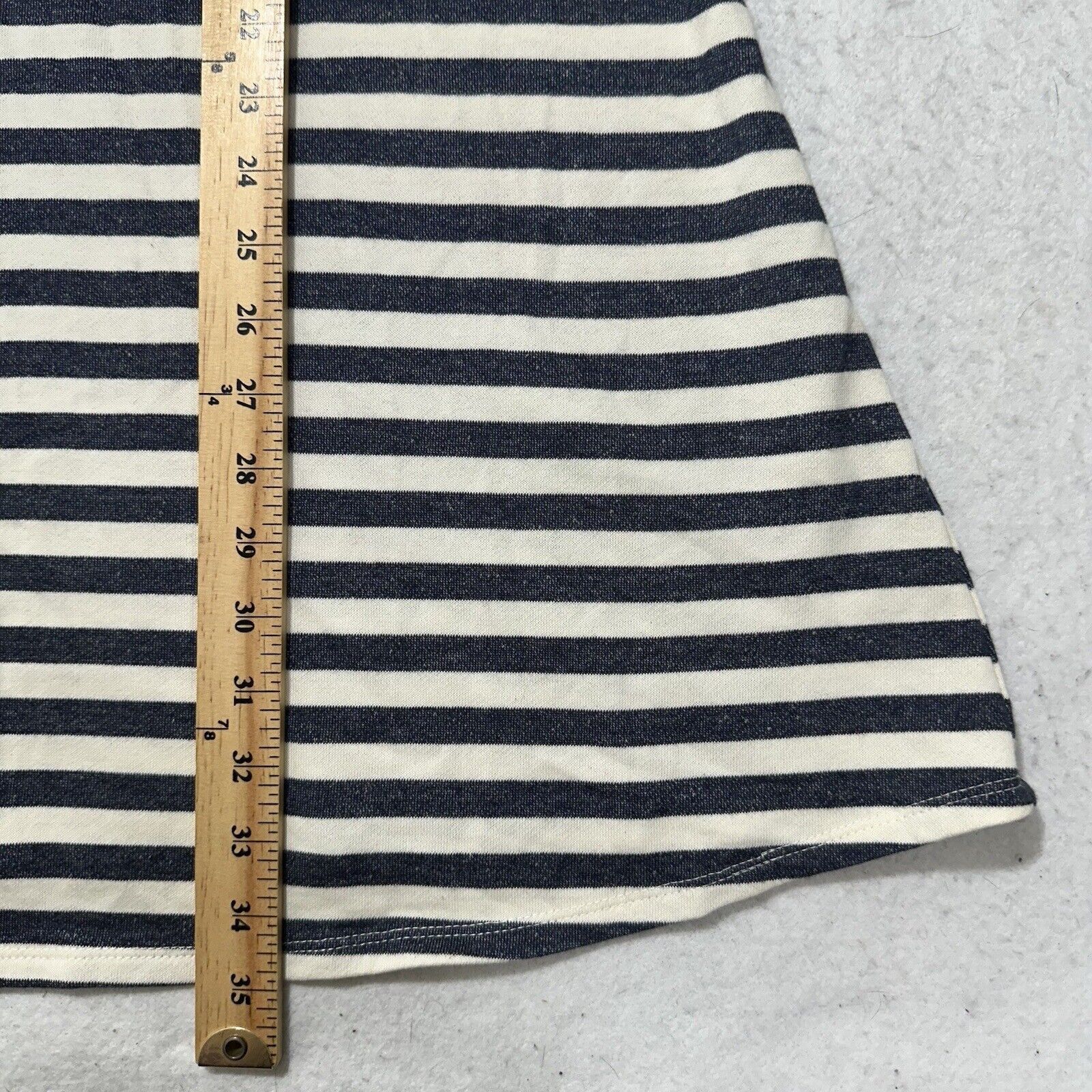 Other By & By XL A-Line Dress Crossback Navy Blue + White Striped Size XL / US 12-14 / IT 48-50 - 9 Thumbnail
