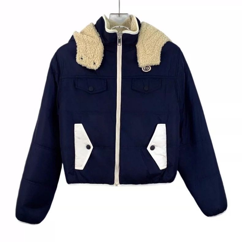 Gucci Gucci Navy Blue Hooded Jacket with Zipper- DMC Size US S / EU 44-46 / 1 - 1 Thumbnail