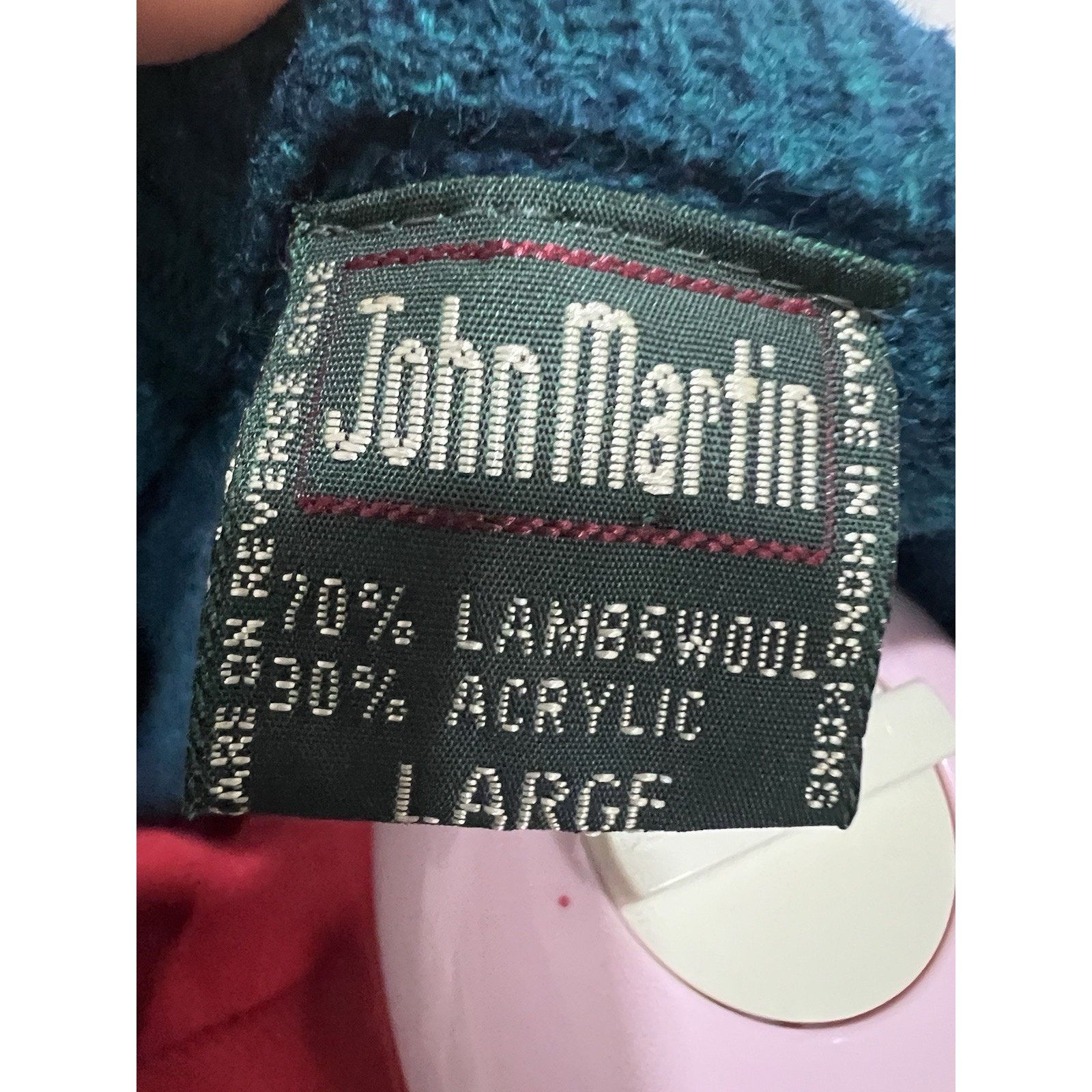 Other John Martin Men’s Wool Blend Green Preppy Academia pullover Size US L / EU 52-54 / 3 - 5 Thumbnail