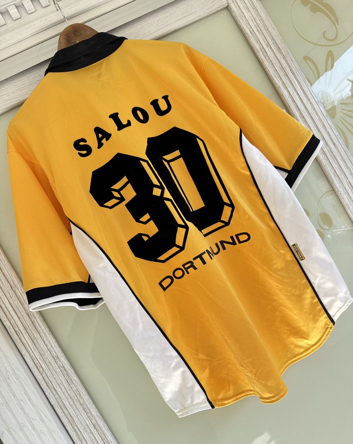 Nike Salou #30 Borussia Dortmund 1998-1999 Vintage Soccer Jersey Size US XL / EU 56 / 4 - 6 Thumbnail
