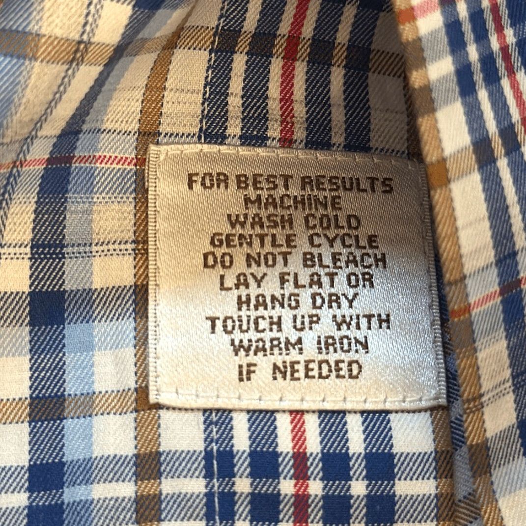 Peter Millar Peter Millar Mens Blue Plaid Button Down Long Sleeve Shirt L Large Multicolor Mens Size US L / EU 52-54 / 3 - 6 Thumbnail