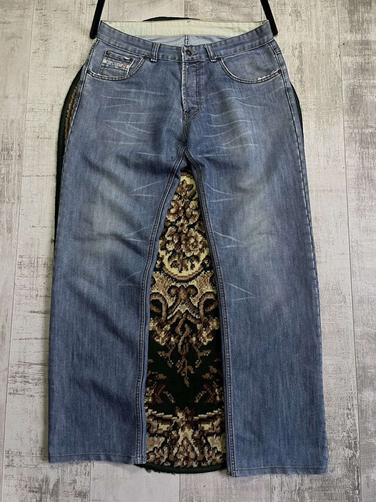 Diesel Vintage Diesel Y2K Denim Jeans 00’s Distressed RARE Size US 33 - 2 Thumbnail