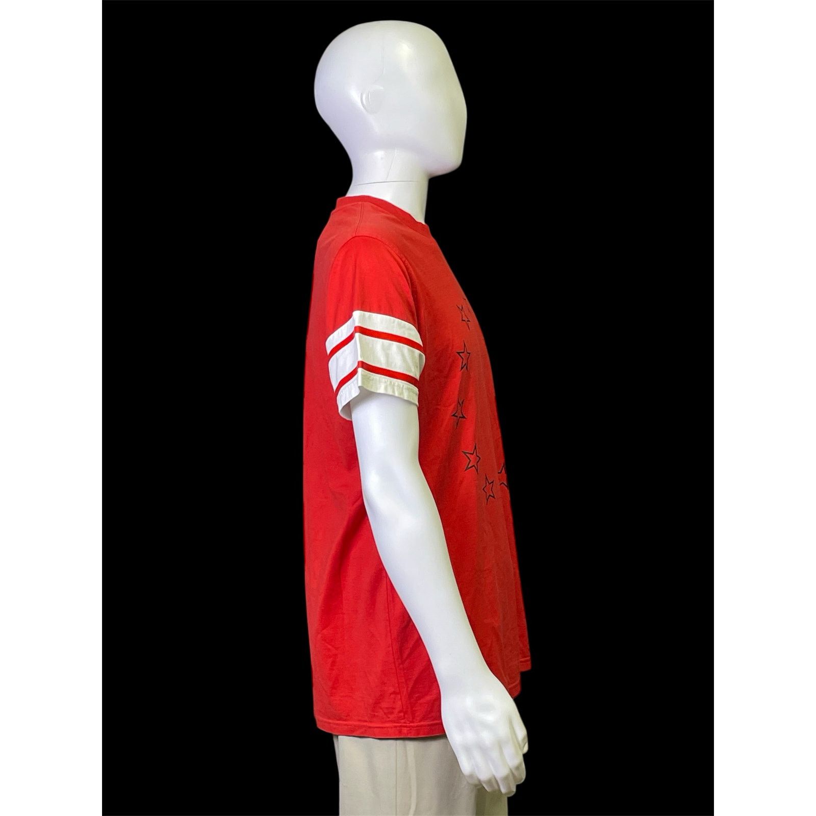 Givenchy Givenchy Paris Stars and Stripe Print Red T-Shirt Men XXS Size US XS / EU 42 / 0 - 5 Thumbnail