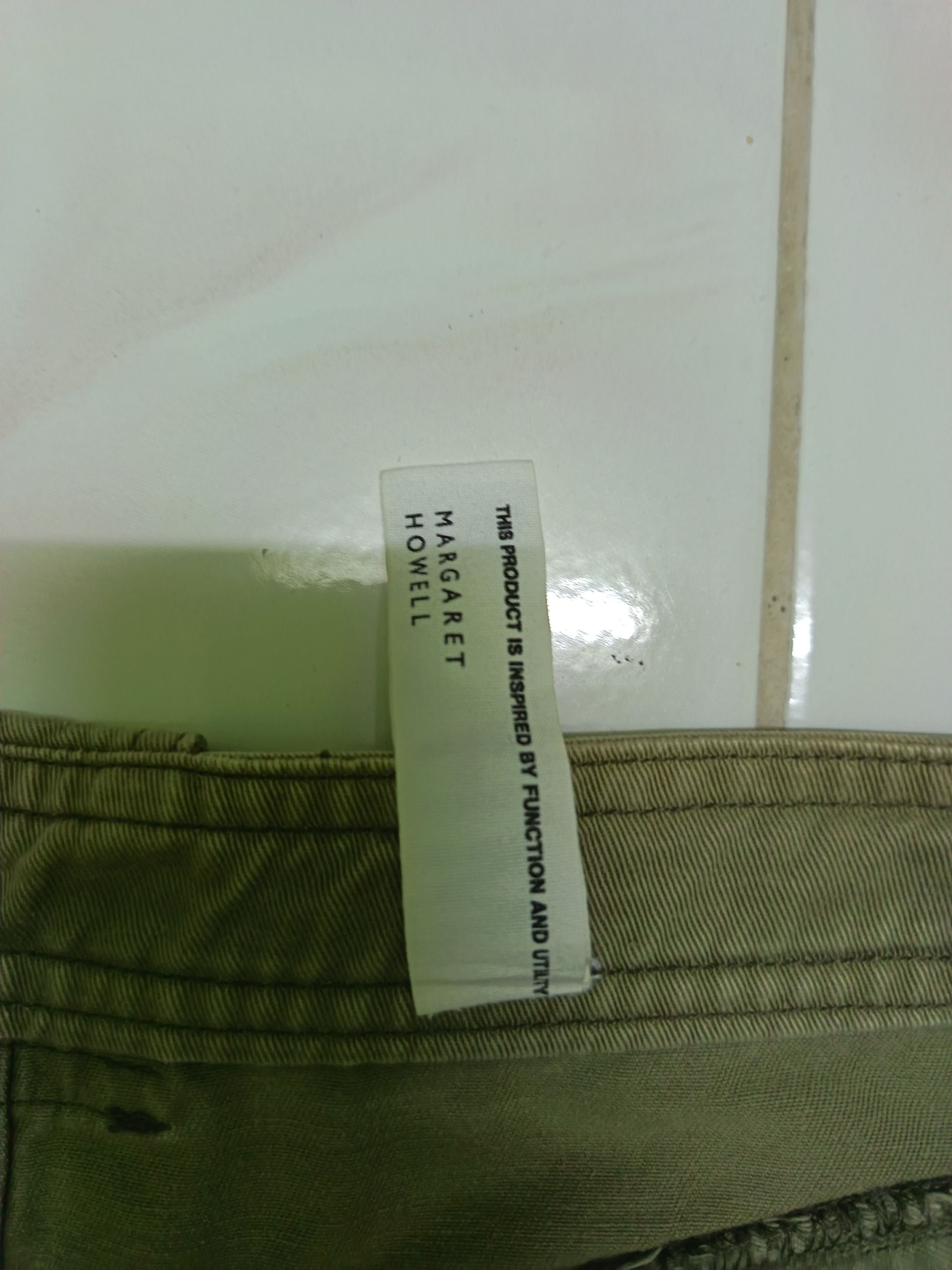 Margaret Howell MHL MARGARET HOWELL OLIVE CARGO TROUSER PANTS Size US 32 / EU 48 - 8 Thumbnail