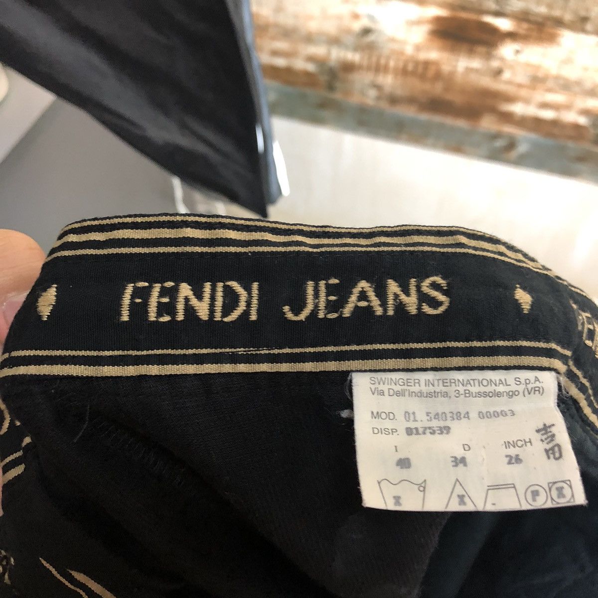 Fendi DL Fendi Jeans Black Cargo Multipocket Pants #A2595 Size US 26 / EU 42 - 23 Thumbnail