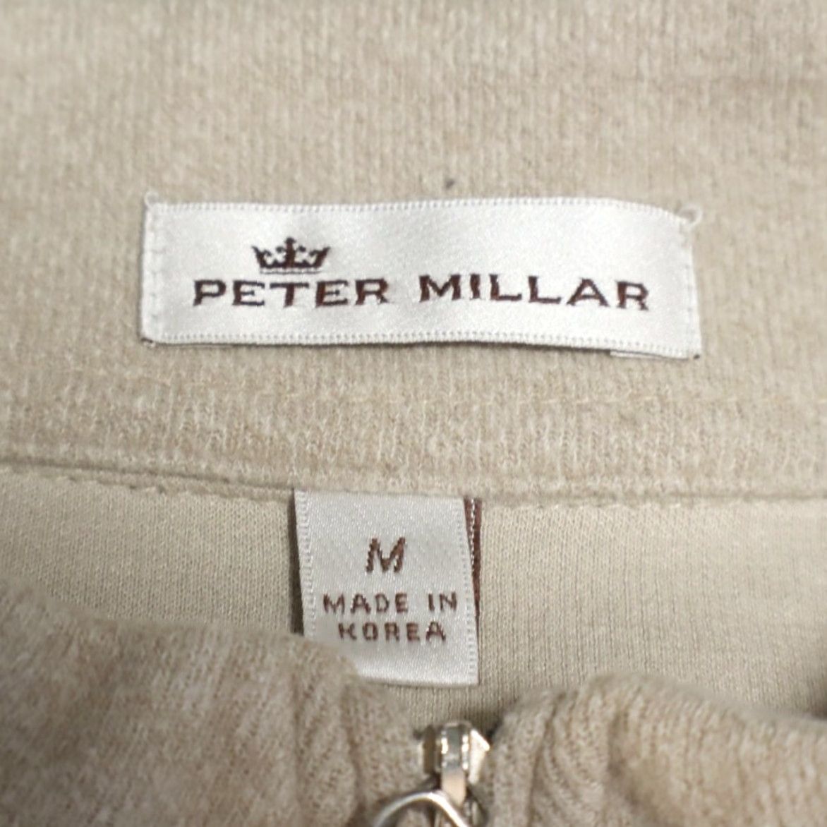 Peter Millar Peter Millar Knit 1/4 Zip Pullover Sweater Wheat Men L Shirt Size US L / EU 52-54 / 3 - 5 Thumbnail